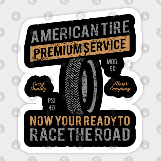 American Tire Race Company Sticker by JakeRhodes